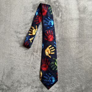Steven Harris Tie 58 Inches Blue Handmade Polyester Kids Teacher